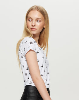 T-Shirt With All-Over Print-Panda